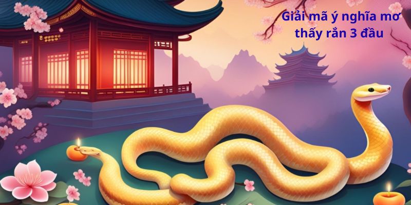 Mơ thấy rắn 3 đầu đánh con gì